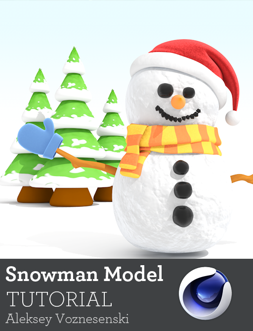 Create a Stylized Snowman and Xpresso Driven Trees in Cinema 4D