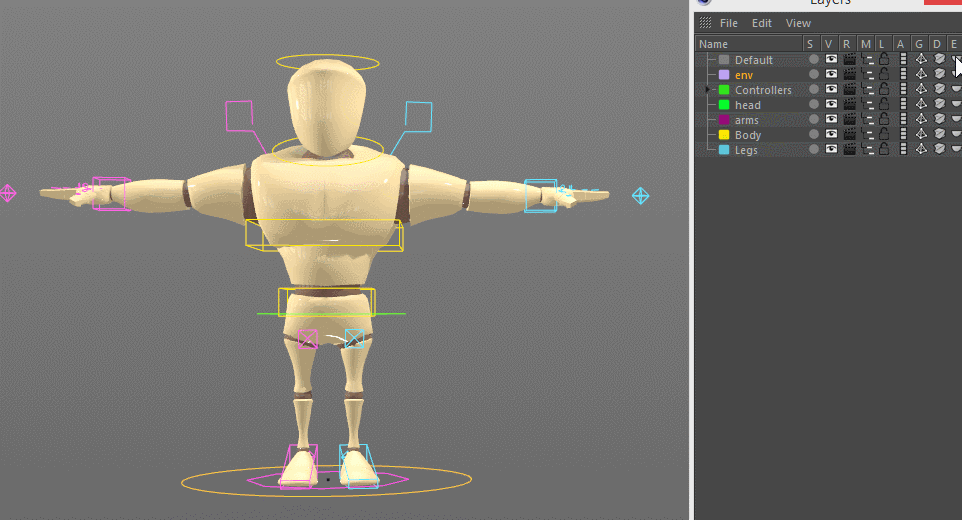 c4d character rig