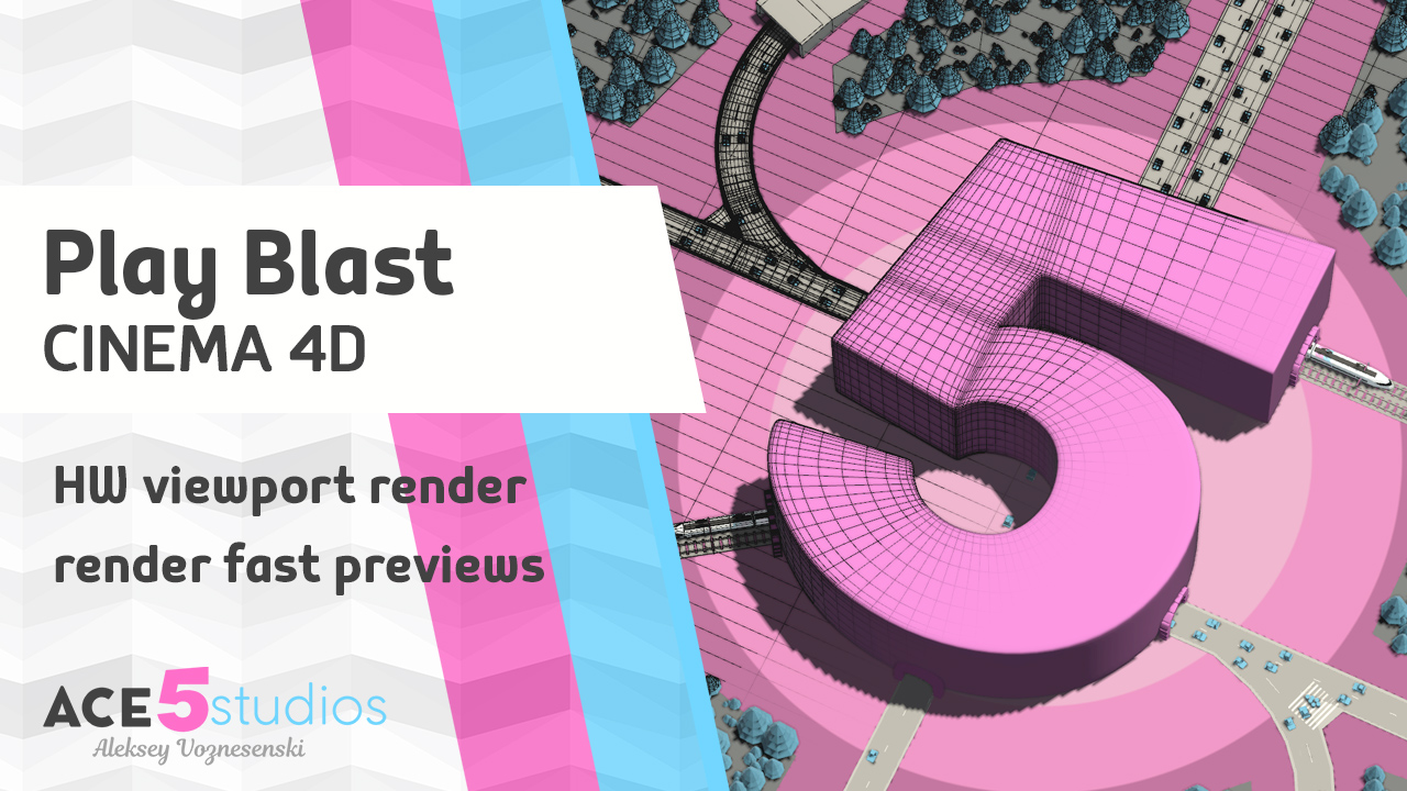 Playblast render or Hardware preview in Cinema4D