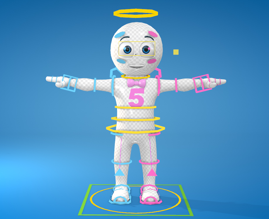 Cinema 4D rigged character