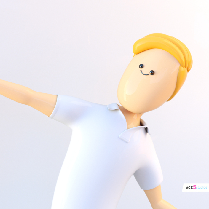 A collection of rigged human characters for Cinema 4D. UV unwrapped, rigged and ready to animate. A simple stylized design, great for infographics and animations.