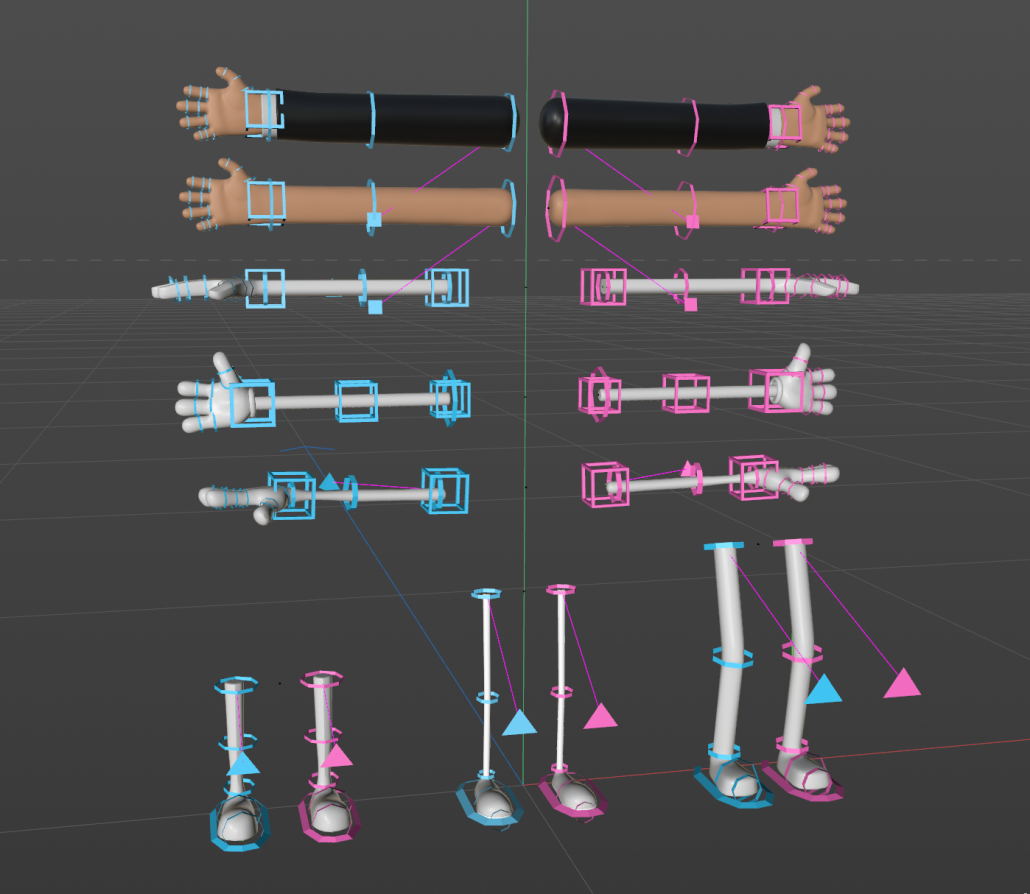 c4d rig arm leg hand rigged in cinema 4d
