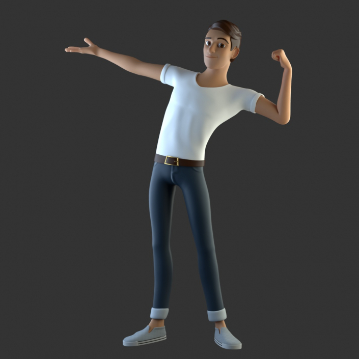 cinema 4d c4d rigged character male boy man cartoon stylized human