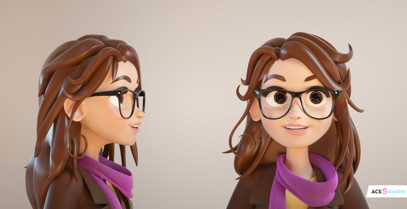 Julie – C4D rigged Character