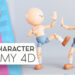Free character rig Cinema 4D animation ready, stylized dummy.